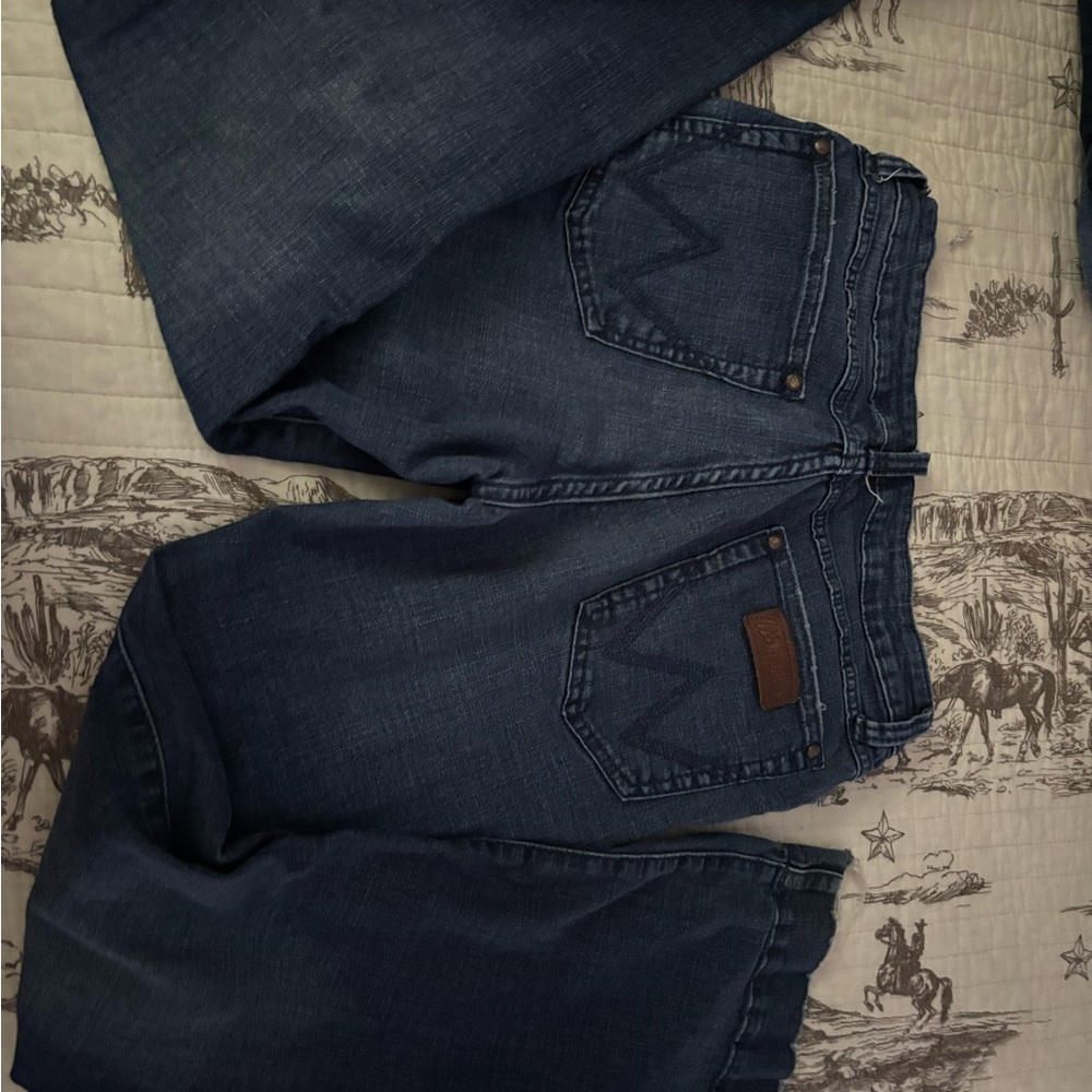 Wrangler Women's Dark Blue Flare Jeans